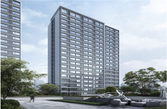 杭州市首座近零能耗住宅建筑临安一飞冲天300倍游戏宸锦学府主体结顶